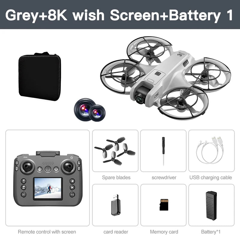 Original V666 Mini Drone 4K Professional Aerial 8k Dual Camera Intelligent obstacle avoidance  Brushless Quadcopter Kid RC Toys