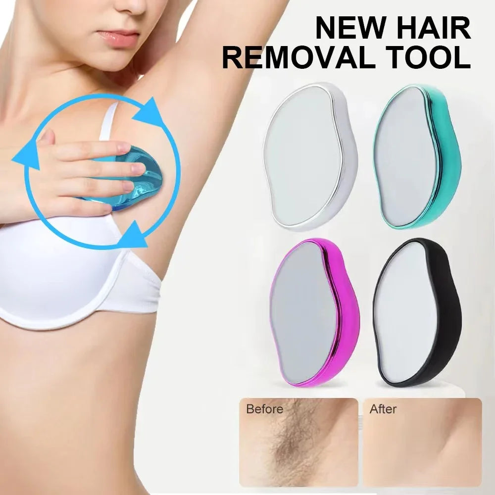 Crystal Physical Hair Eraser Reusable Easy Clean Portable Depilation Tool For Leg Arm Armpit Body Beauty Accessory
