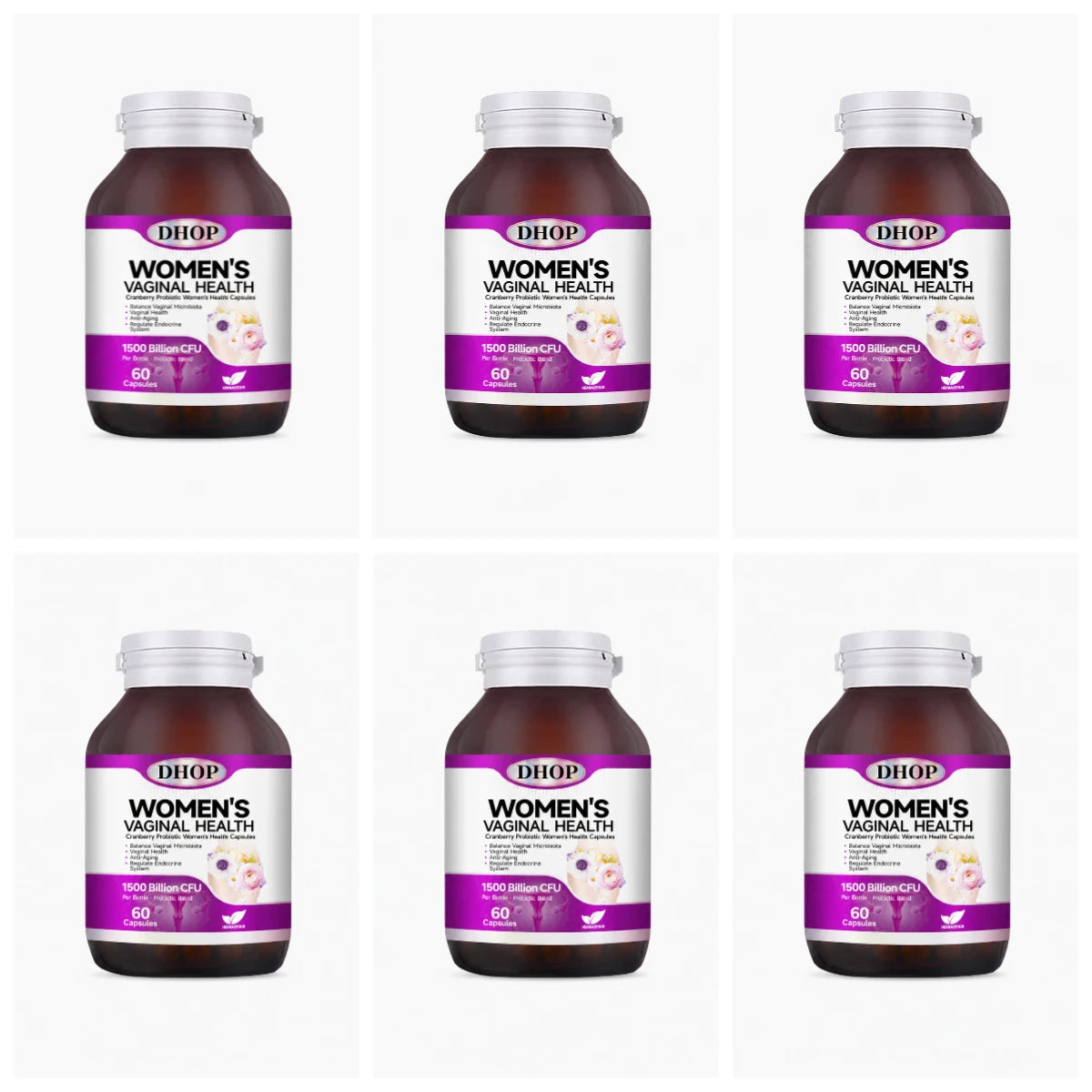 Women Vaginal Health Capsules 60 Count with Multivitamin,Probiotic Blend — Support Urinary System Wellness & Balanced Microbiota