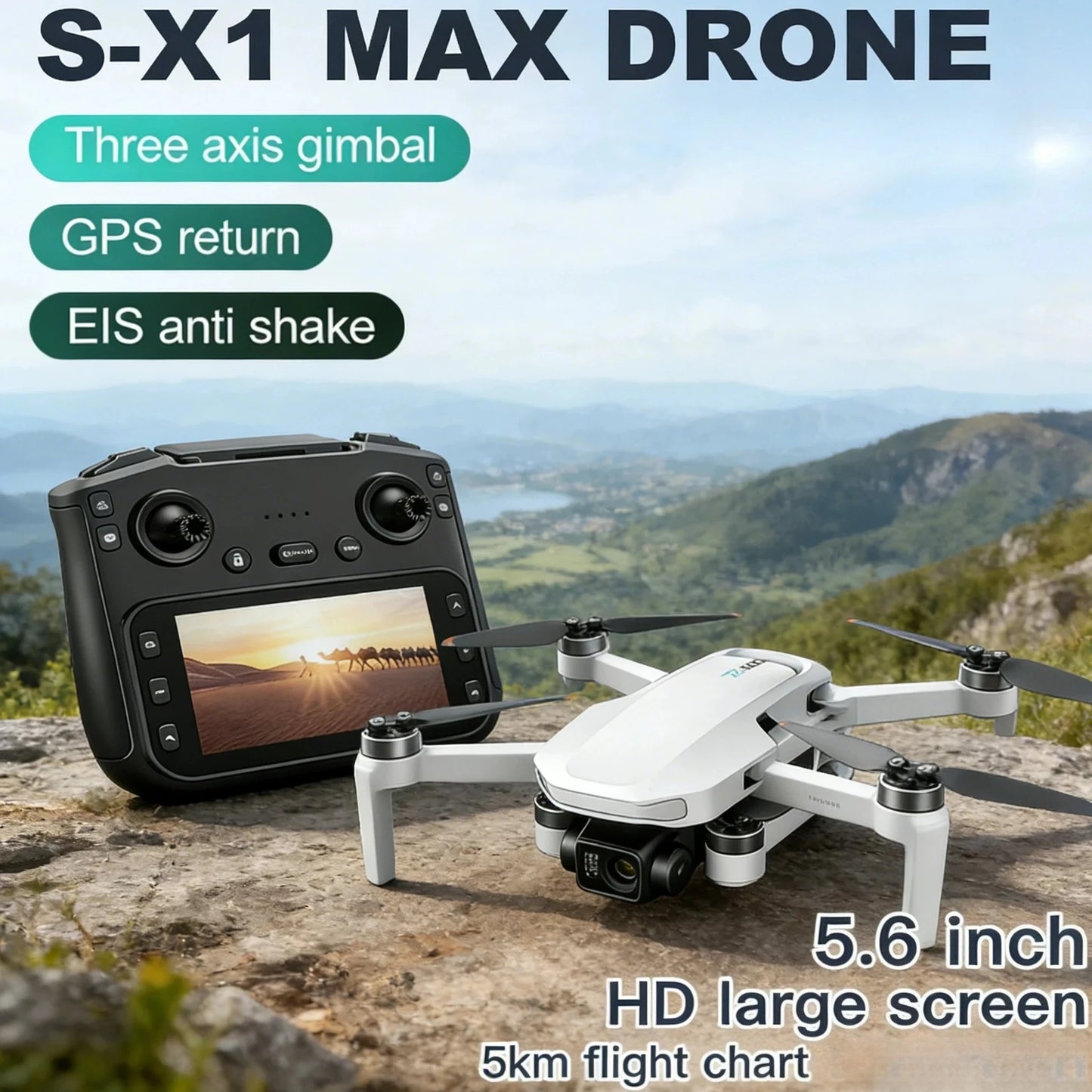 Original S-X1 GPS Drone 8K HD professional camera Three-axis gimbal WIFI Obstacle Avoidance Quadcopter Brushless Toy Gift
