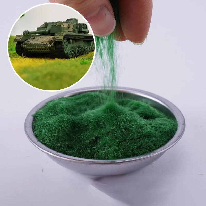 3MM Miniature Grass Powder for Making Terrain Grass DIY Lawn Building Sand Table/Railway/Wargame Model Scenery Diorama 30g/bag