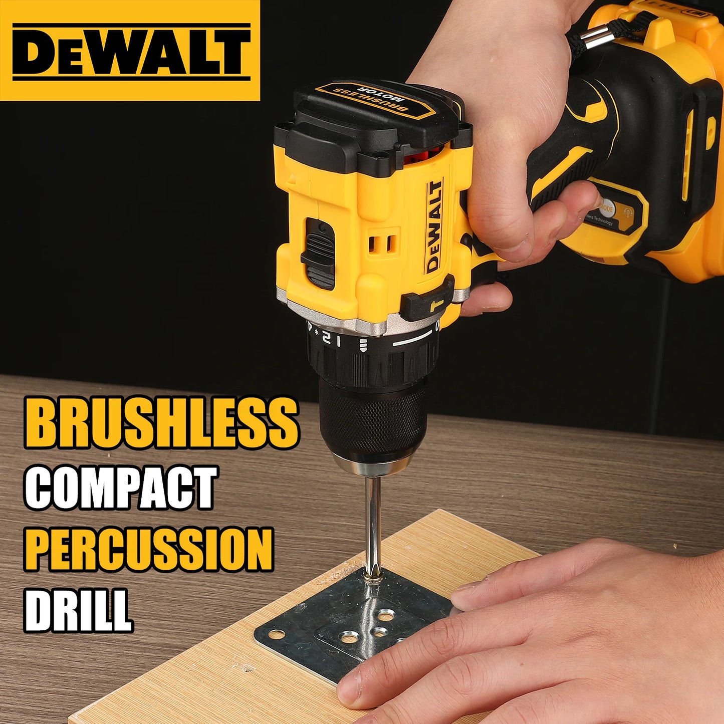 DEWALT DCD805 20V High - Performance Brushless Cordless Impact Drill & Screwdriver - Ideal for Pros & DIYers （Naked Tool）