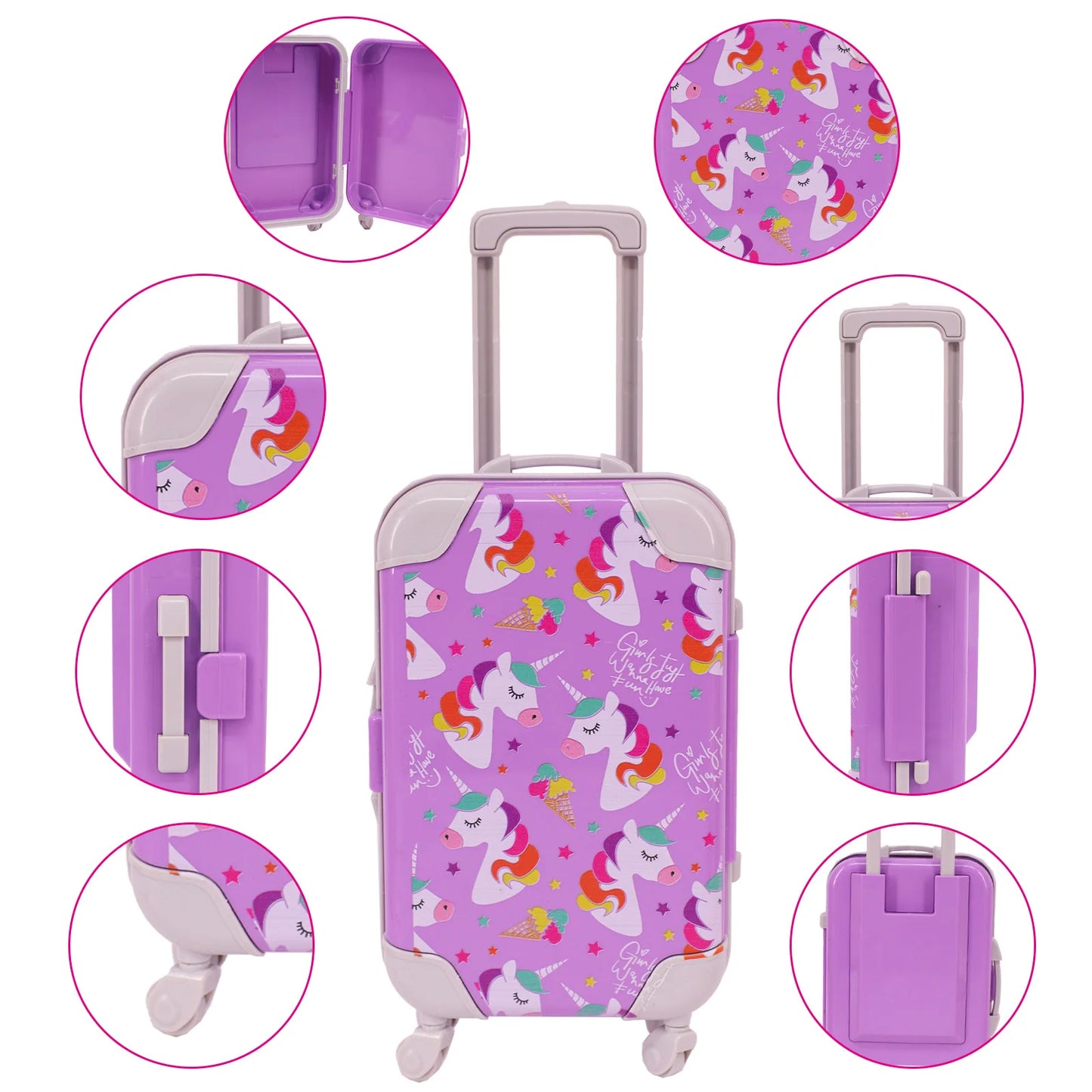 The Latest Doll Luggage For 43cm Baby Doll Clothes Accessories For Labubu,18 Inch American Doll Girl's Toys,babi Doll,1/3 Bjd