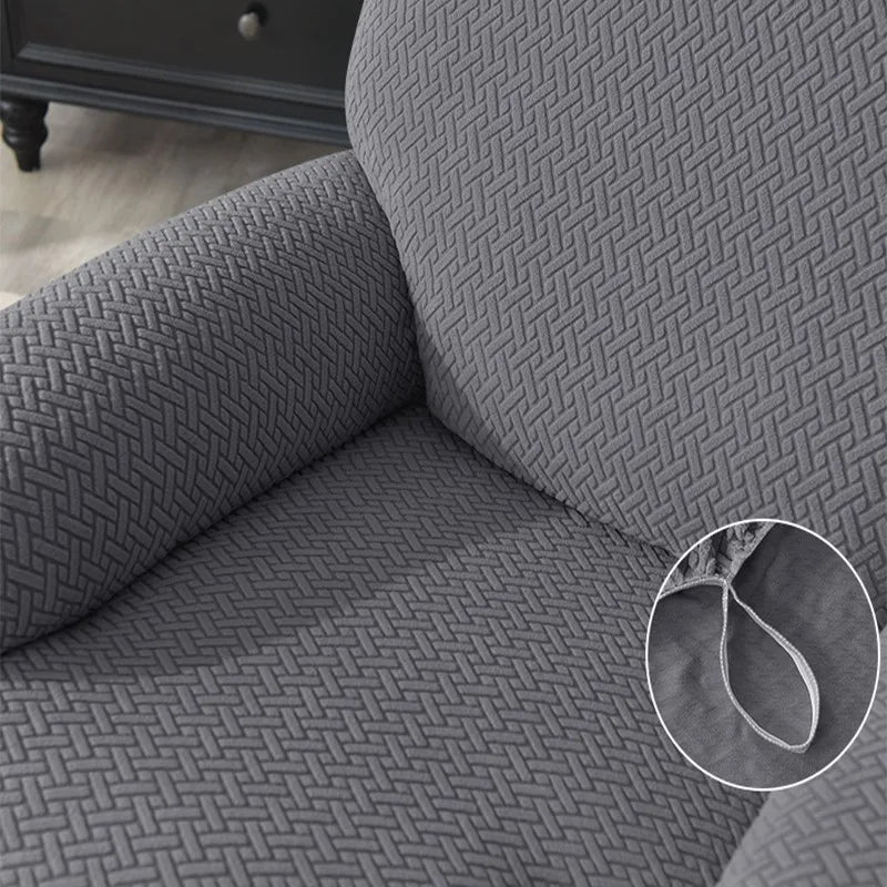 Recliner Sofa Cover Ralax Cover Jacquard Chair Covers Stretch Spandex Couch Slipcovers Non Slip Armchair Slipcovers 4pcs/set