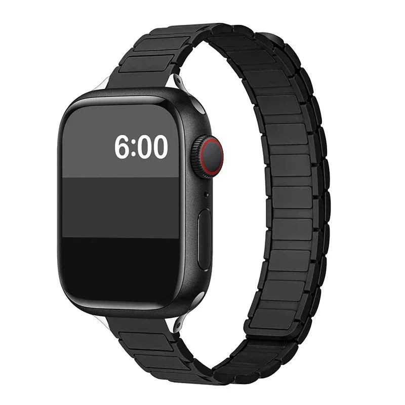 Magnetic Strap for Apple Watch 10 Band 44mm 45mm 49mm 40mm 41mm 42mm 46mm Silicone Bracelet iWatch Series 7 8 SE 3 Ultra 2 9 11