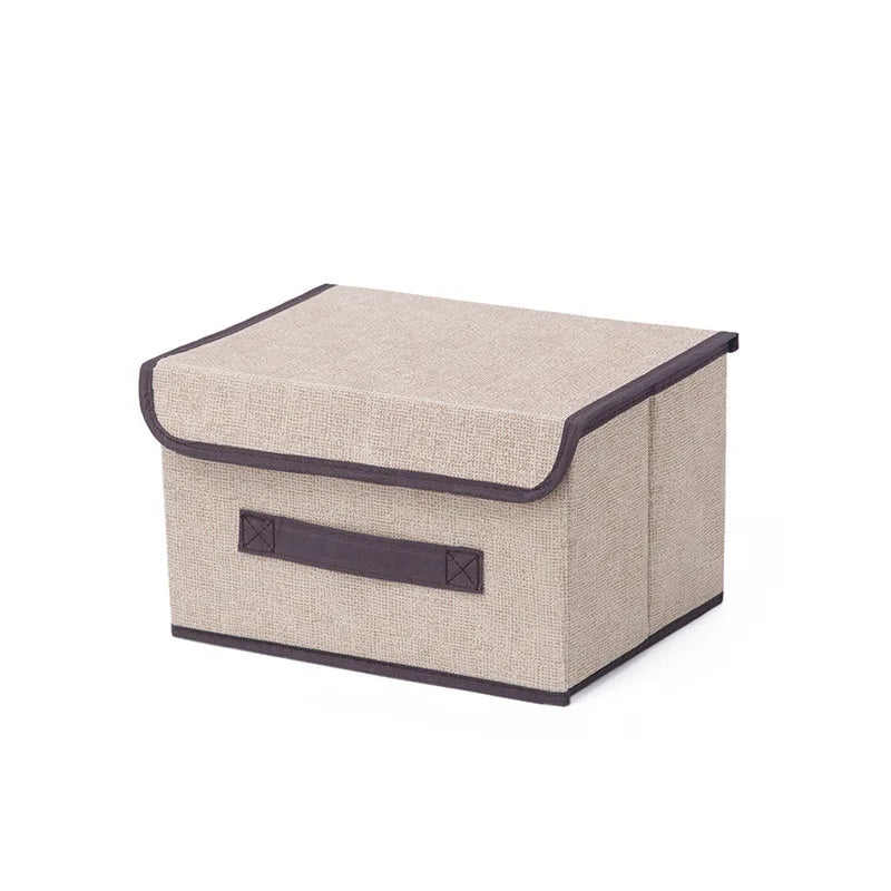 Fold Non Woven Fabric Storage Box Gray Home Supplies Clothing Underwear Sock And Kid Toy Storage Organizer Cosmetics