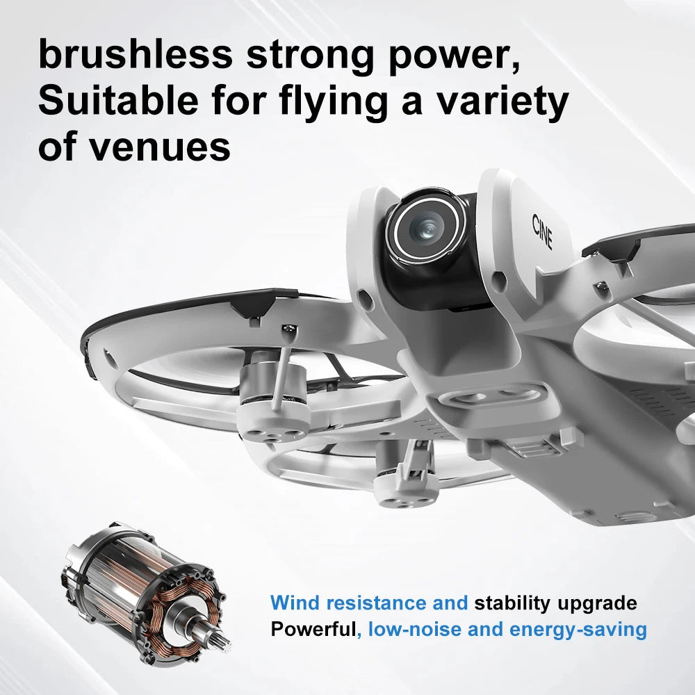 Original V666 Mini Drone 4K Professional Aerial 8k Dual Camera Intelligent obstacle avoidance  Brushless Quadcopter Kid RC Toys