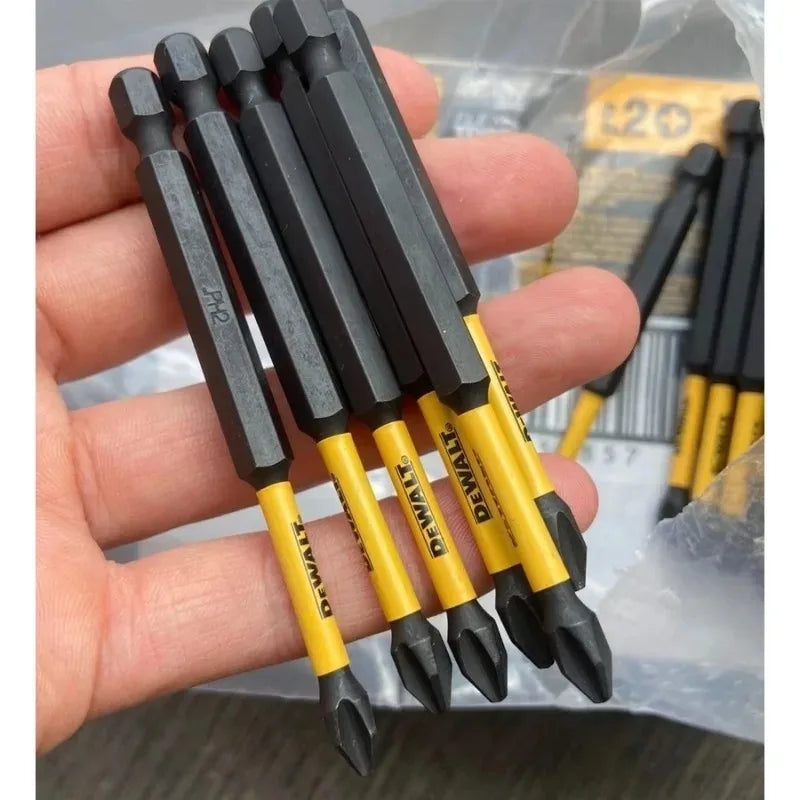DEWALT DWA3PH21RB PH2 Impact Bits Set - 1/5PCS 89mm High Hardness No Wear/Stripping for Power Drills DIY Pro Use