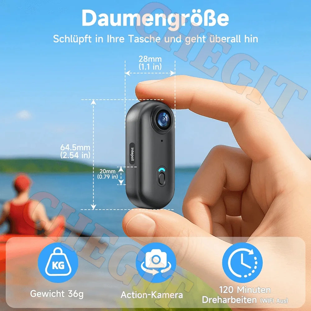 4K HD Motorcycle Mini Recorder Finger WIFI Action Camera Lightweight POV Motorcycle Road Sport Cam Bicycle Vlog Pet Body Camera