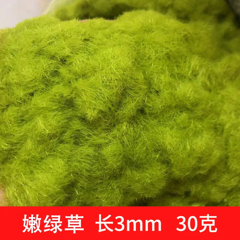 3MM Miniature Grass Powder for Making Terrain Grass DIY Lawn Building Sand Table/Railway/Wargame Model Scenery Diorama 30g/bag
