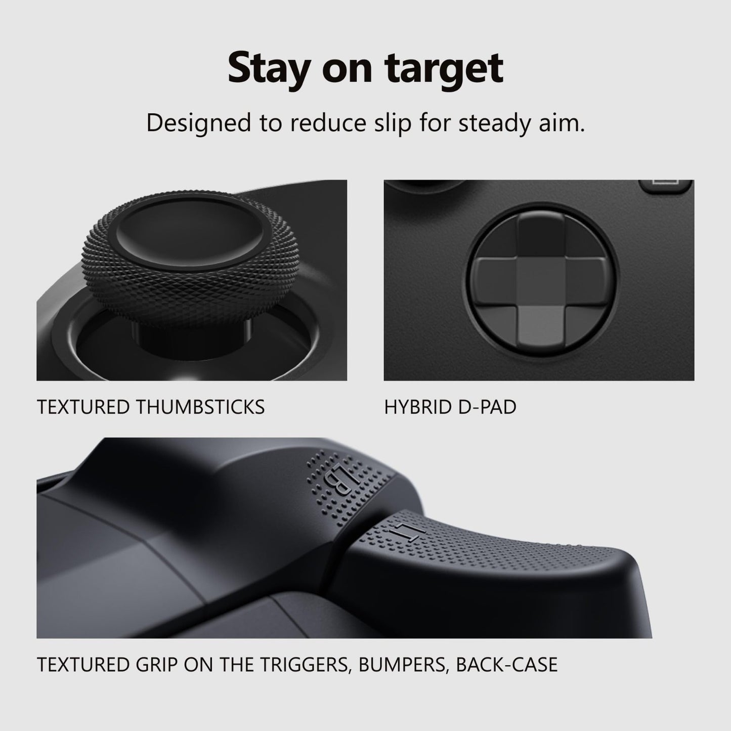 XBOX Wireless Gaming Controller | Carbon Black | Consoles, PCs, TVs, mobile, and more | Textured Grip | Wireless, Bluetooth, USB-C Connectivity