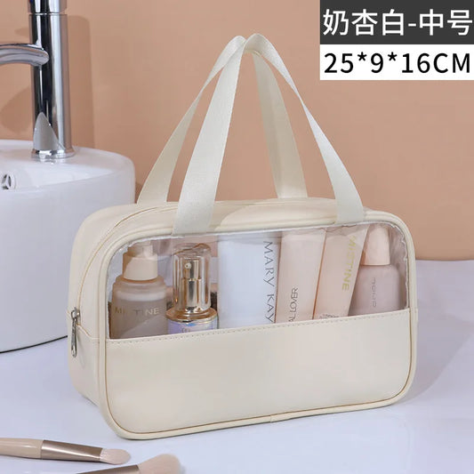 Portable Travel cosmetic bag Women Transparent Makeup Bag Large-Capacity Bath Wash Bags Multifunction Waterproof Storage Case
