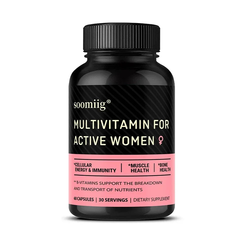 Women's Daily Multi Capsules - Daily Multivitamin To Support Bone Health,Cellular Energy and Immune Health - 120 Capsules