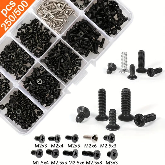 500pcs M2 M2.5 M3 Screw Set, Laptop Screw Kit for Repair Computer Electronic