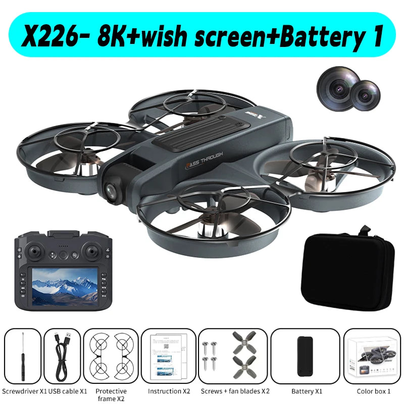 Original Mini Drone X226/X226VR Drones 4K Professional Remote Control Helicopter Plane RC Dron Quadcopter Toys Gift for Kids