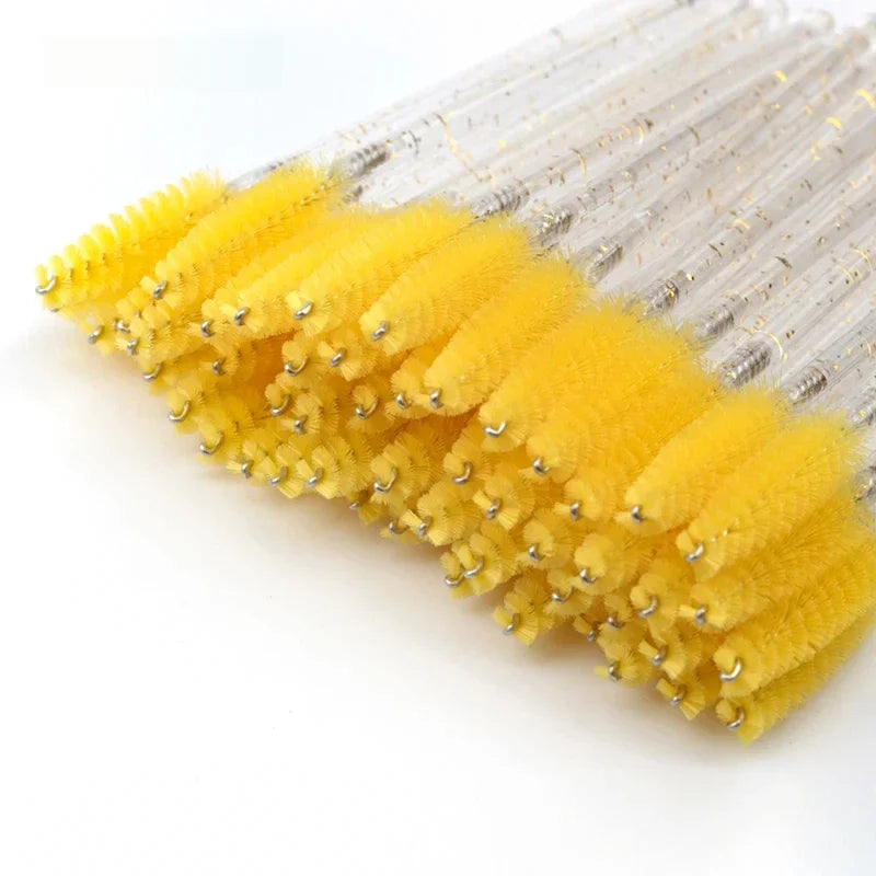 50Pcs Disposable Eyelash Spooler Brushes Multipurpose Eyebrow And Lash Extension DIY Beauty Accessory