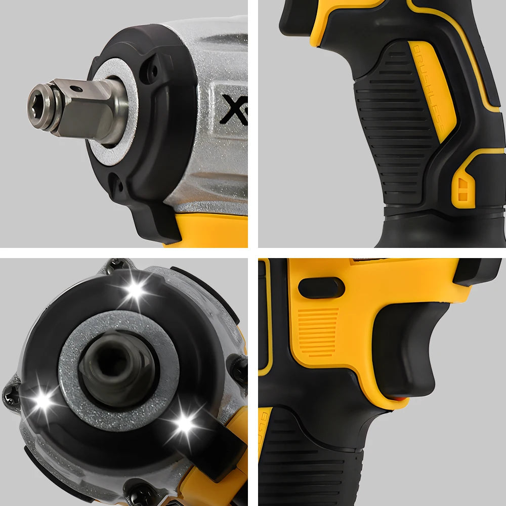 Dewalt DCF880 Cordless Electric Brushless Wrench Impact LED Light 3250RPM 205N.m Wireless Power Tool for Home Improveme