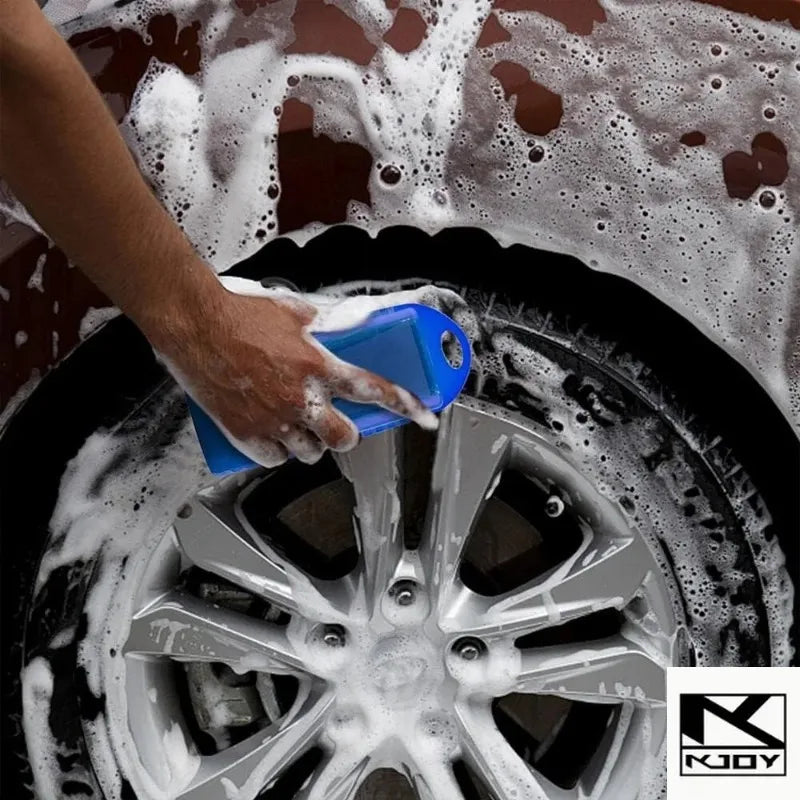 kkjoy Auto Wheel Rim Detailing Sponge Pads Wax Polishing Washing Tool 2Pcs used for car tire cleaning work