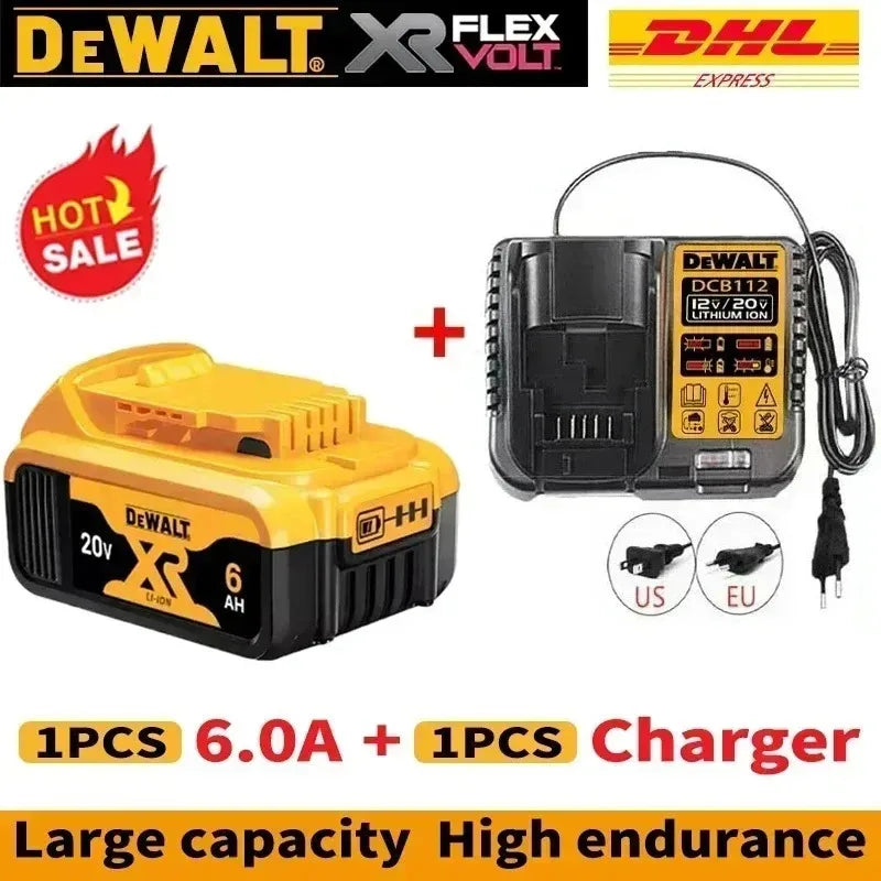 DeWALT 100% Original Battery 20V/60V 9000mAh MAX FlexVolt for DCB200 DCB205 DCB206 DCB209 DCB182 Power Tool Battery Air Transpor