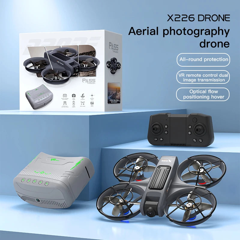 Original X226/X226VR Mini Drone 4K Professional Remote Control Helicopter Plane RC Dron With Screen Quadcopter Toy Gift for Kids