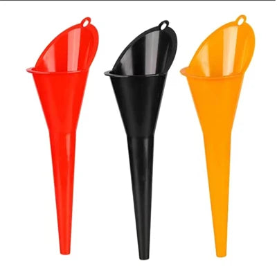 Car Long Stem Funnel Gasoline Oil Fuel Filling Tools Anti-splash Plastic Oil Funnel Motorcycle Refueling Tools Auto Accessories