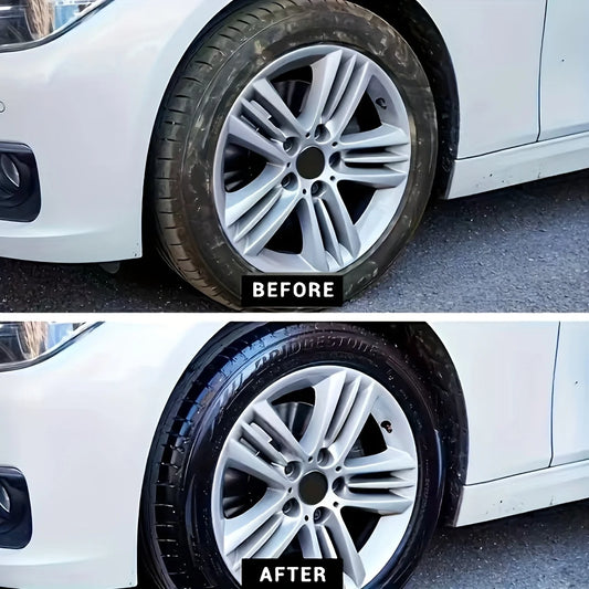 1 Piece 100g Car Tire Gloss Maintenance Agent Car Wax Tire Coating Paste Polishing Cleaning Wax - Bright Tire and Re-Blackening, Seat Care and Recovery Gloss
