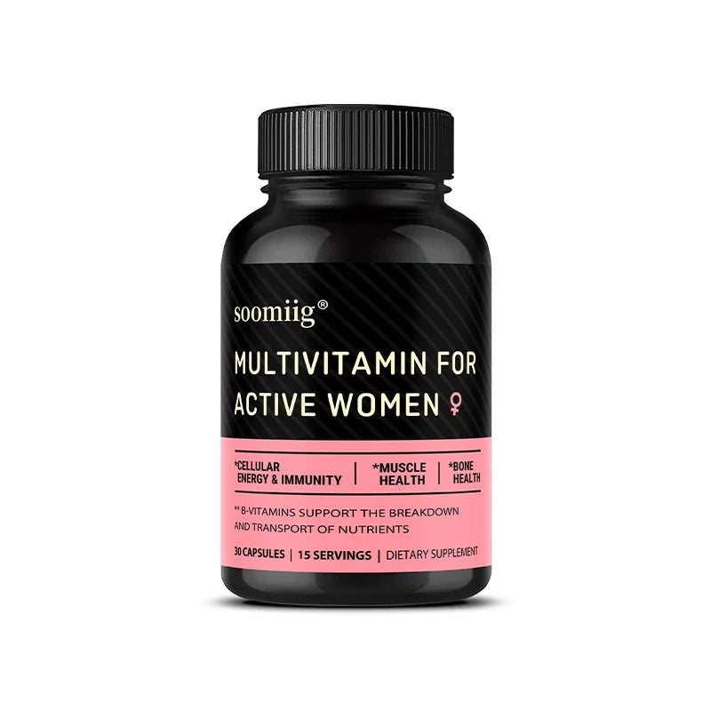 Women's Daily Multi Capsules - Daily Multivitamin To Support Bone Health,Cellular Energy and Immune Health - 120 Capsules