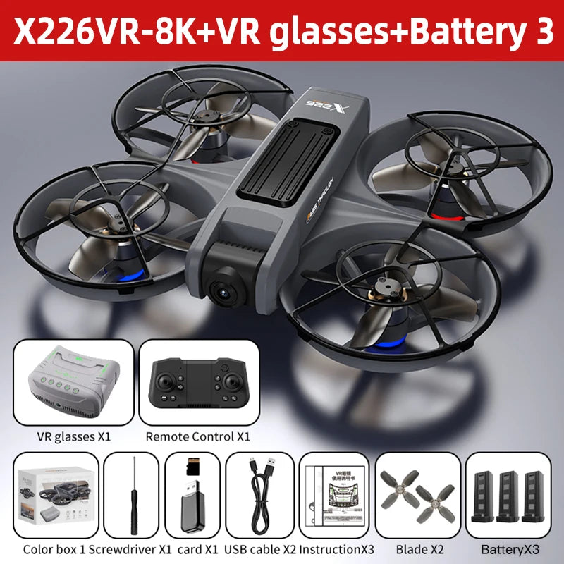 Original Mini Drone X226/X226VR Drones 4K Professional Remote Control Helicopter Plane RC Dron Quadcopter Toys Gift for Kids