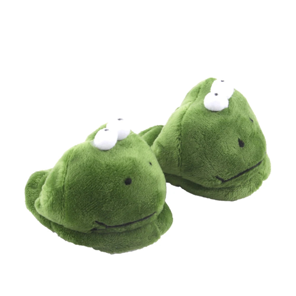 Doll Shoes 7cm Cute Frog, Tiger, Pig Plush Animal Slippers For American 18 Inch Girl,43 cm Baby New Born&OG Doll Girl's Toy Gift
