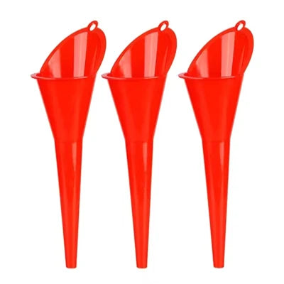 Car Long Stem Funnel Gasoline Oil Fuel Filling Tools Anti-splash Plastic Oil Funnel Motorcycle Refueling Tools Auto Accessories
