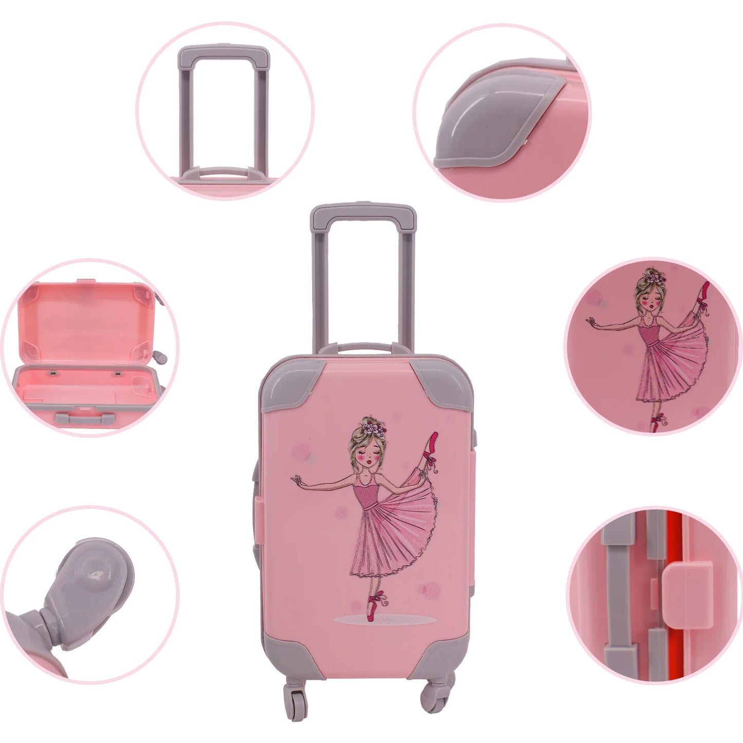 The Latest Doll Luggage For 43cm Baby Doll Clothes Accessories For Labubu,18 Inch American Doll Girl's Toys,babi Doll,1/3 Bjd