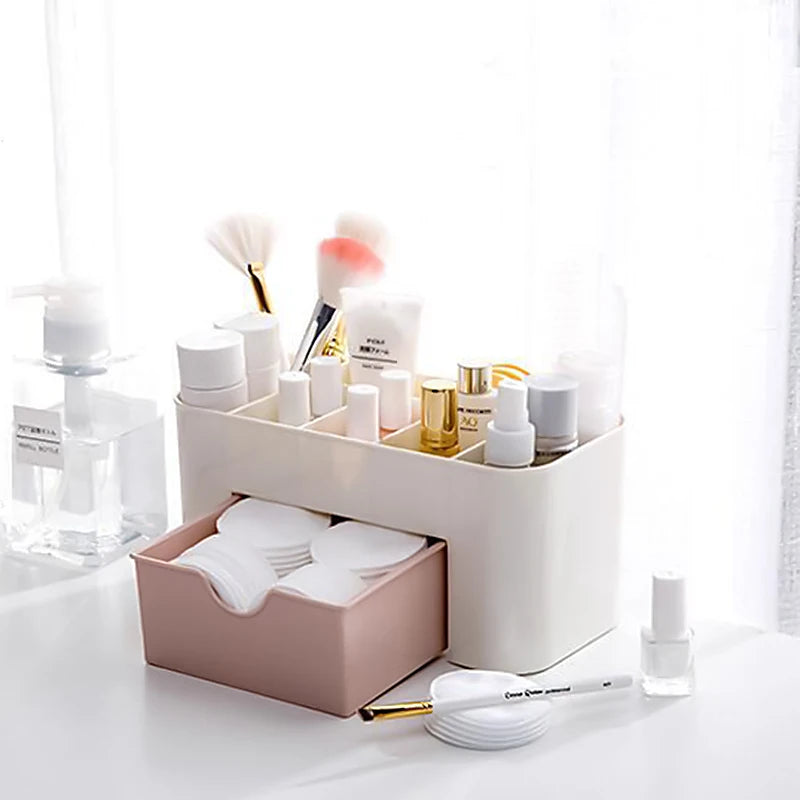 Nails Art Plastic Organizer Container Gel Polish Remover Cleaning Cotton Pad Swab Box Storage Case Decoration Accessories Tool