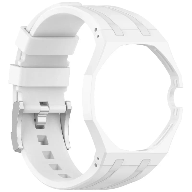 2-in-1 PC Case+Silicone Strap for Swatch X AP Royal Pop Pocket Watch Change To Wristwatch Integrated Modification Accessories