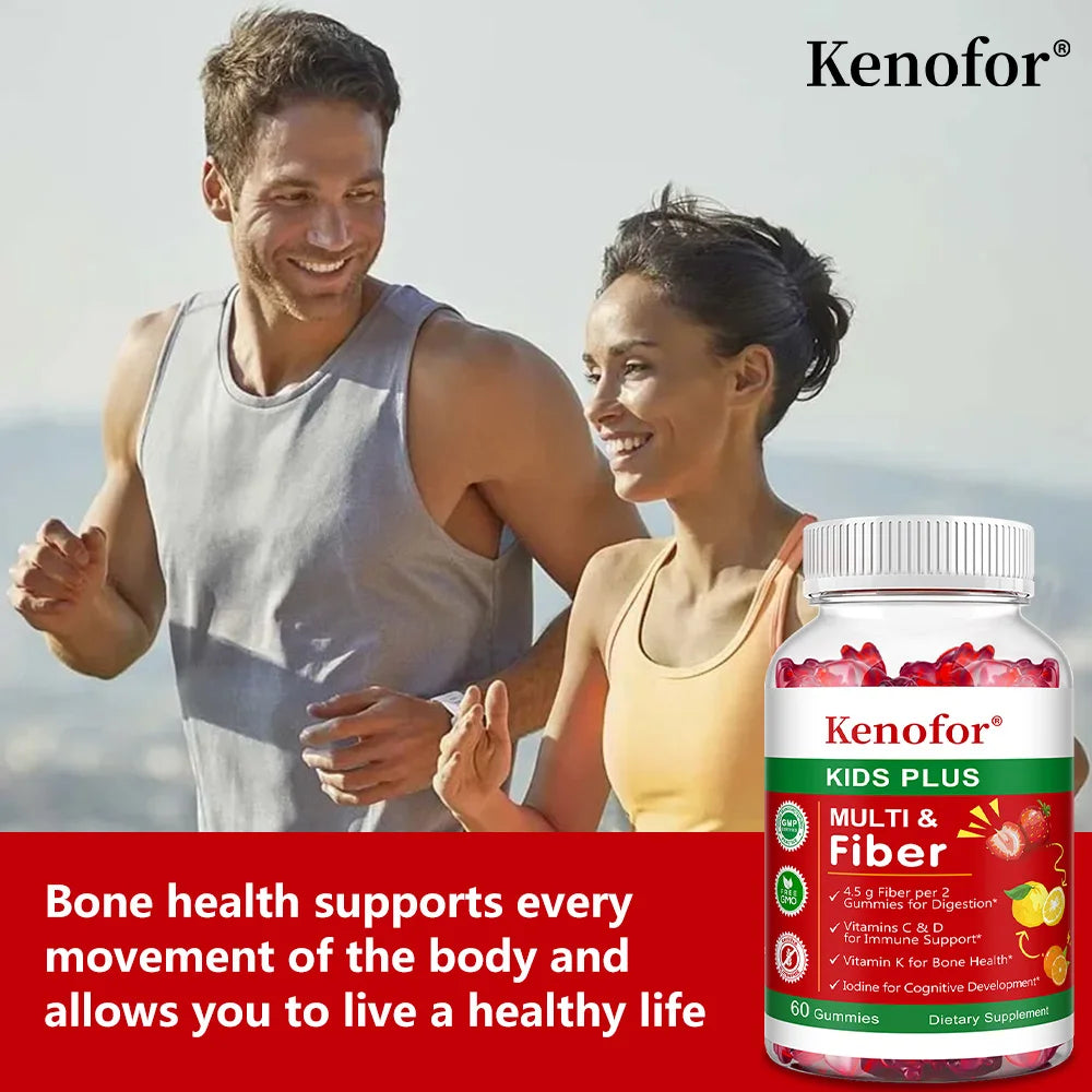 Kids Multivitamin Gummies with Vitamins A/C/D3 & Zinc - Immunity, Brain & Growth Support, Promote Nutrient Absorption