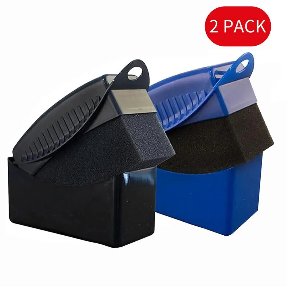 kkjoy Auto Wheel Rim Detailing Sponge Pads Wax Polishing Washing Tool 2Pcs used for car tire cleaning work