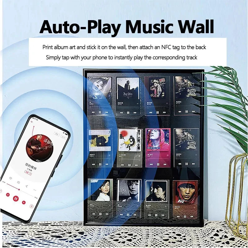 20 Pcs Wet inlay sticker NFC electronic tag chip NFC sticker personalized music wall product anti-counterfeiting 215