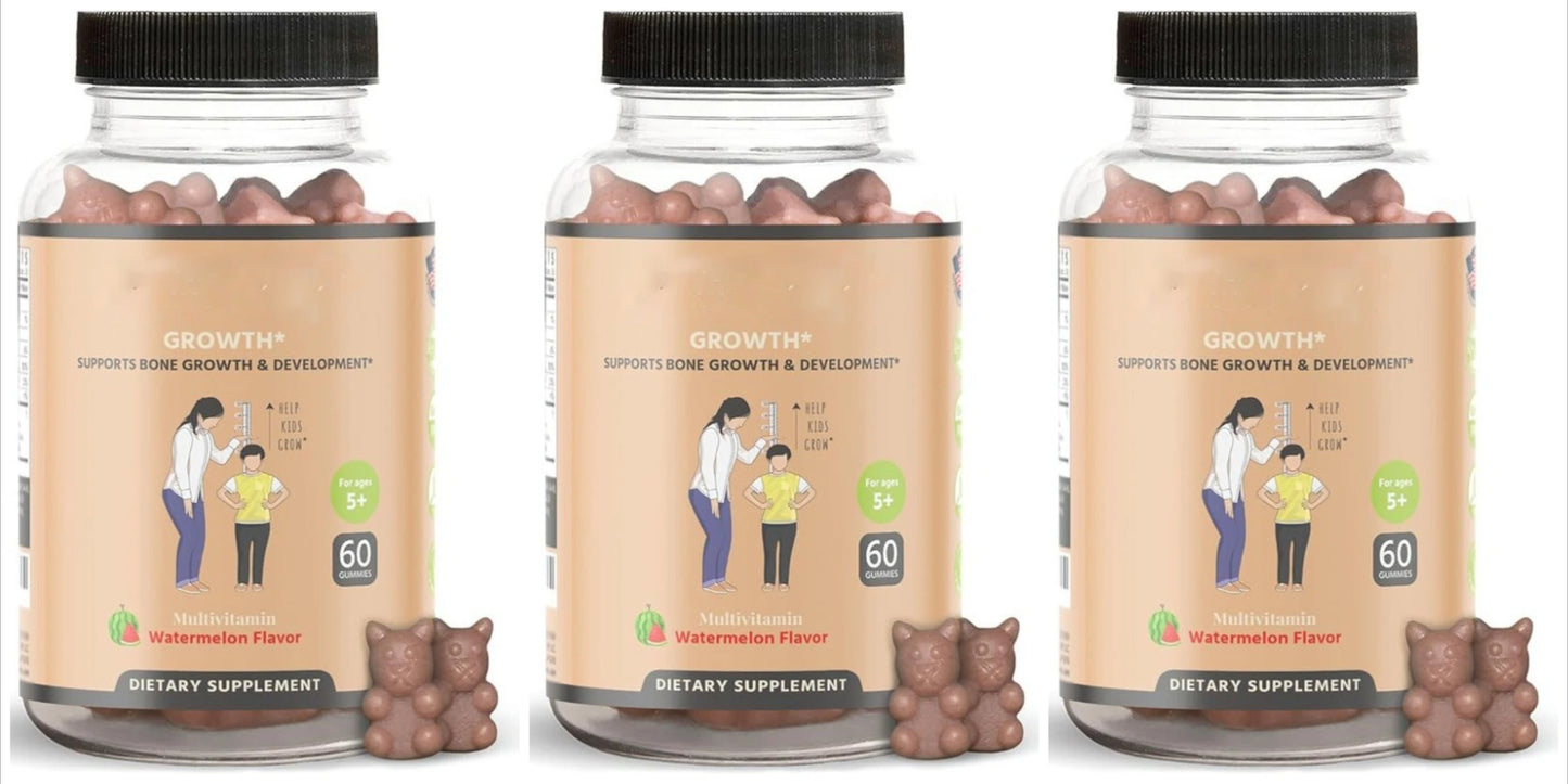 Kids Multivitamin Gummies with Calcium Vitamin D Daily Wellness Support for Kids Watermelon Flavor 60 Gummies