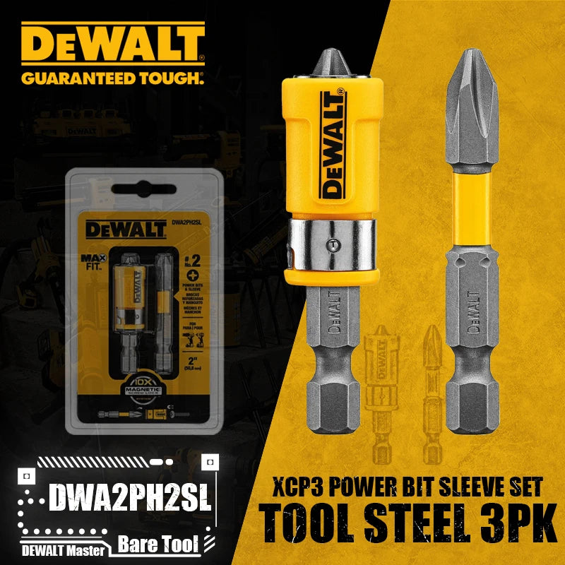 DEWALT DWA2PH2SL 2-Inch Impact Phillips Head Screwdriver Bit Set with Rotating Magnetic Suction Cup for Enhanced Grip And Contro