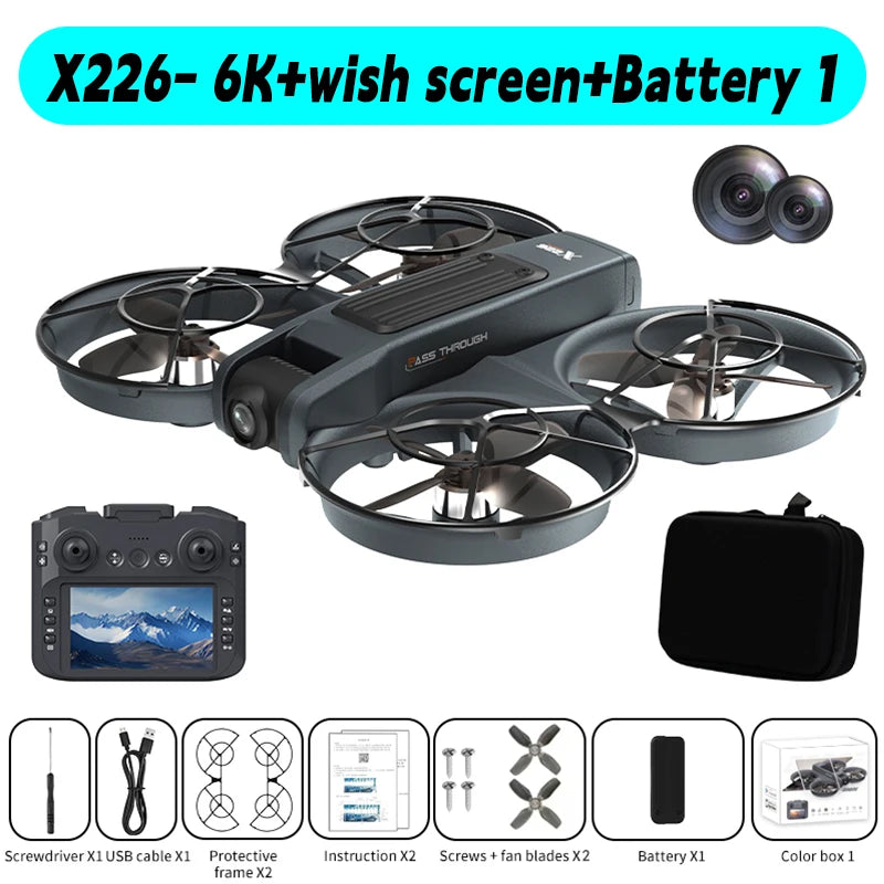 Original Mini Drone X226/X226VR Drones 4K Professional Remote Control Helicopter Plane RC Dron Quadcopter Toys Gift for Kids