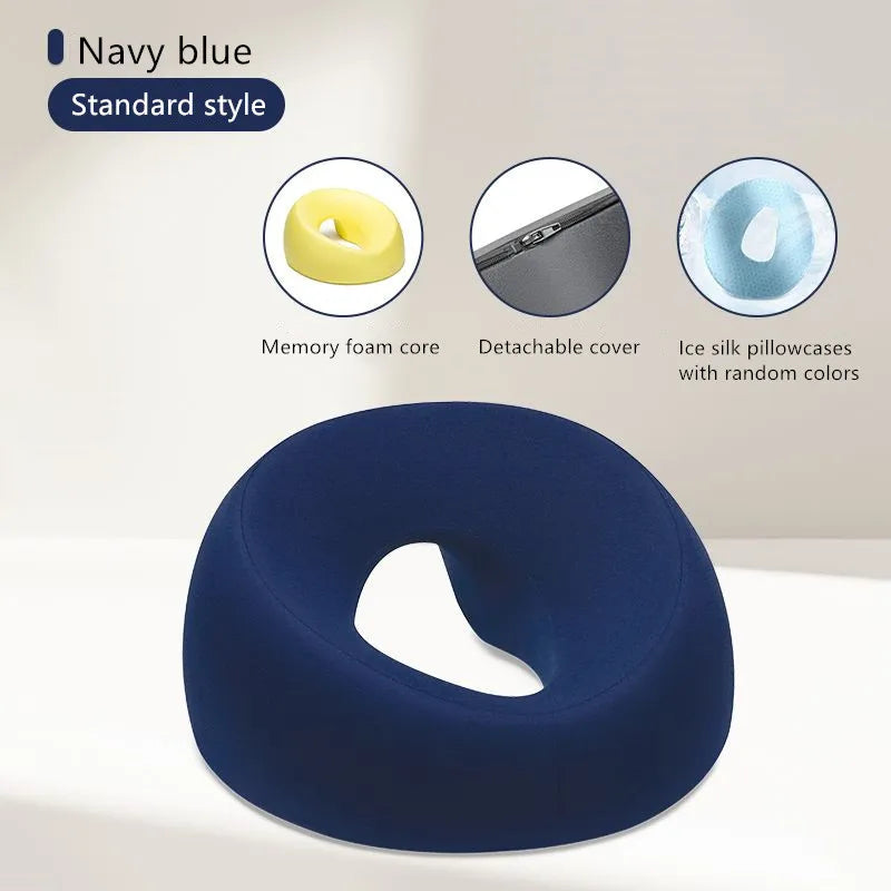 Face Down Pillow Prone Pillow for Prone Face Down Resting Comfort Memory Foam Ergonomics Home Massage Headrest for Beauty Salon