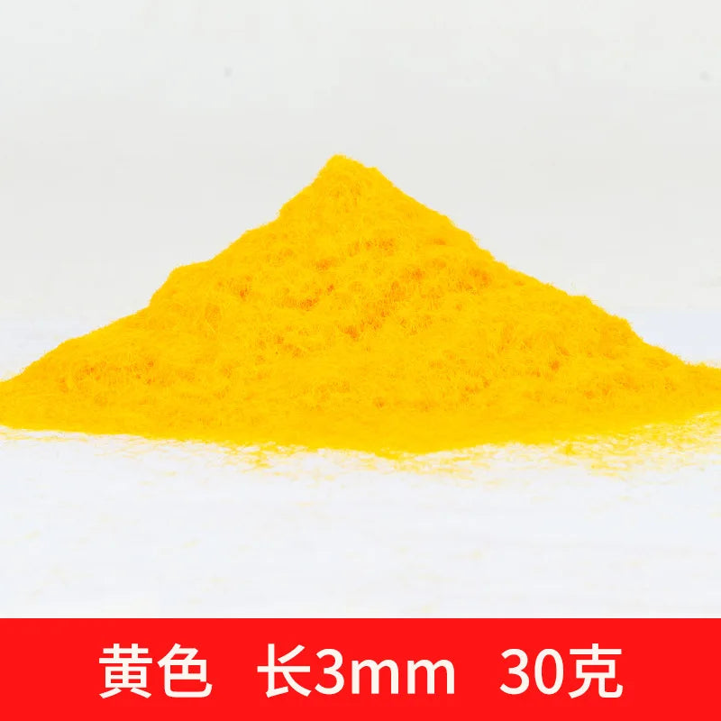 3MM Miniature Grass Powder for Making Terrain Grass DIY Lawn Building Sand Table/Railway/Wargame Model Scenery Diorama 30g/bag