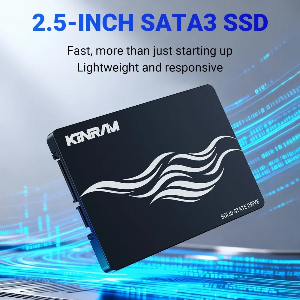 KinRam 2.5 SATA3 SSD 512GB 240GB 256GB Laptop Hard Disk 128GB 120GB 64GB HDD Internal SATA 3 Solid State Drive For PC Desktop