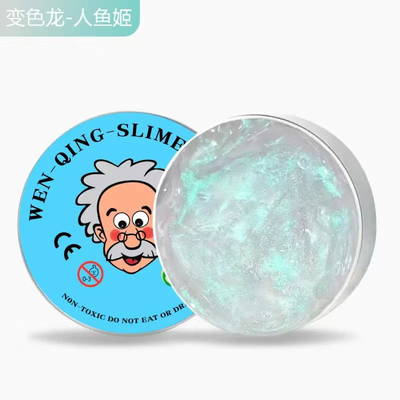 Reusable Putty Liquid Crystal Bouncy Slime Toy Kid Safe Mud Stress Relief Color Clay Shape Handmade DIY Handgum Playdough