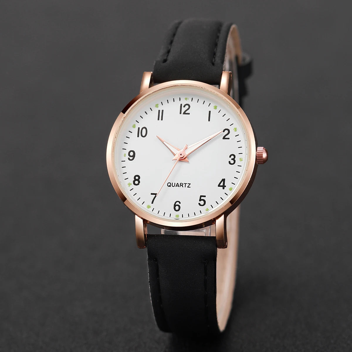 Fashion Women Watches Casual Arabic Dial Ladies Leather Band Quartz Watch Reloj Mujer Girls Clock Gift