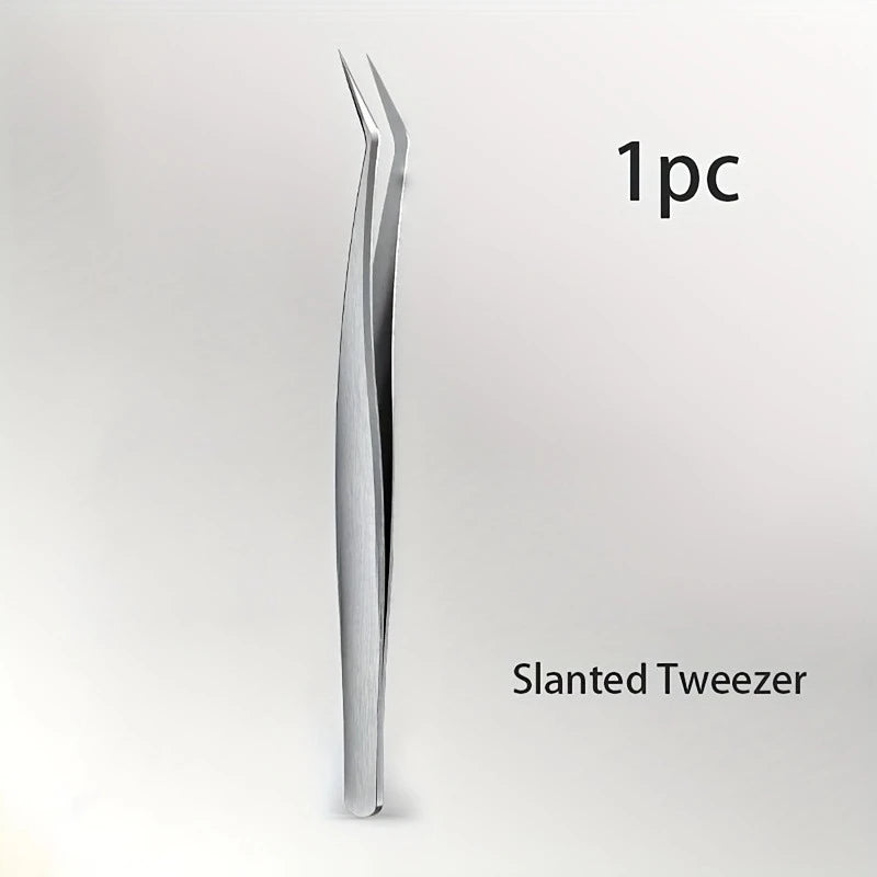 Stainless Steel Precision Pointed Tweezers, Beauty Makeup Eyebrow Pliers, Hair Removal , Accurate Pimple/Blackhead Extraction