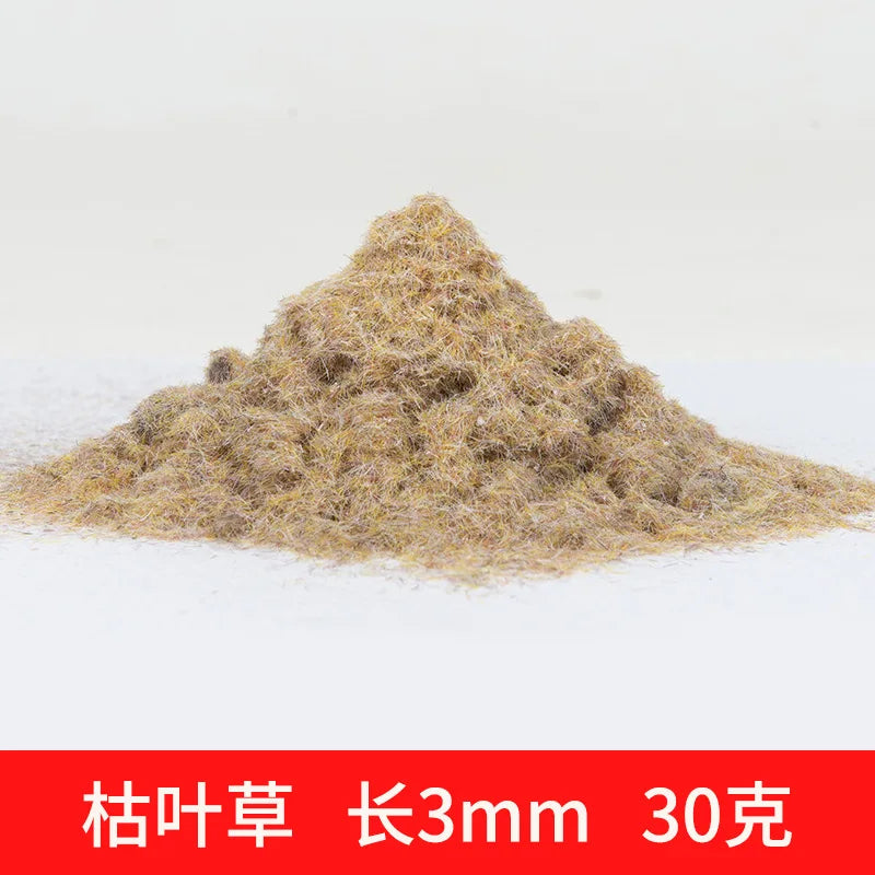 3MM Miniature Grass Powder for Making Terrain Grass DIY Lawn Building Sand Table/Railway/Wargame Model Scenery Diorama 30g/bag