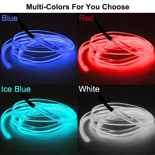 5m Neon LED Car Interior Lighting Strips 5V DIY Flexible EL Cold Light Line Tube Car Interior Decoration Lamp USB Strip