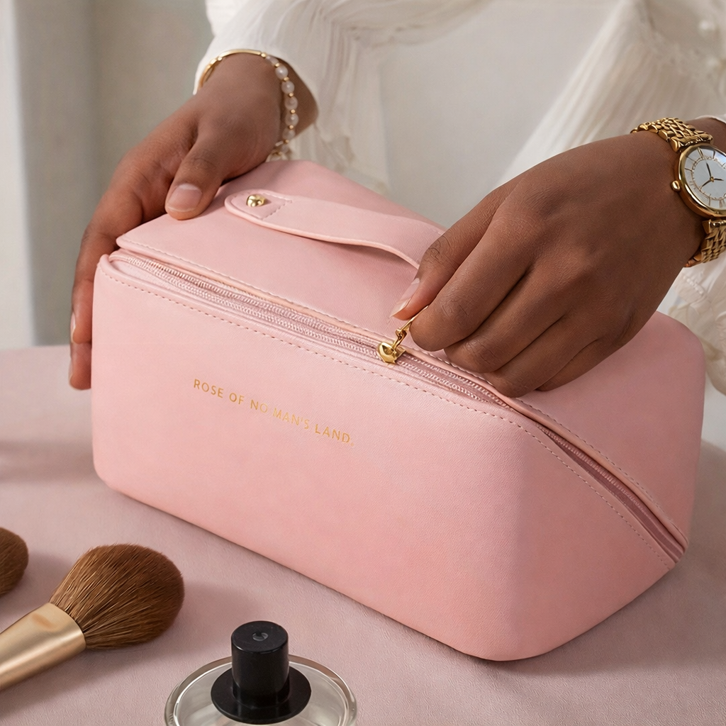 Makeup Organizer Female Toiletry Kit Bag Make Up Case Storage Pouch Luxury Lady Box, Cosmetic Bag, Organizer Bag For Travel Zip