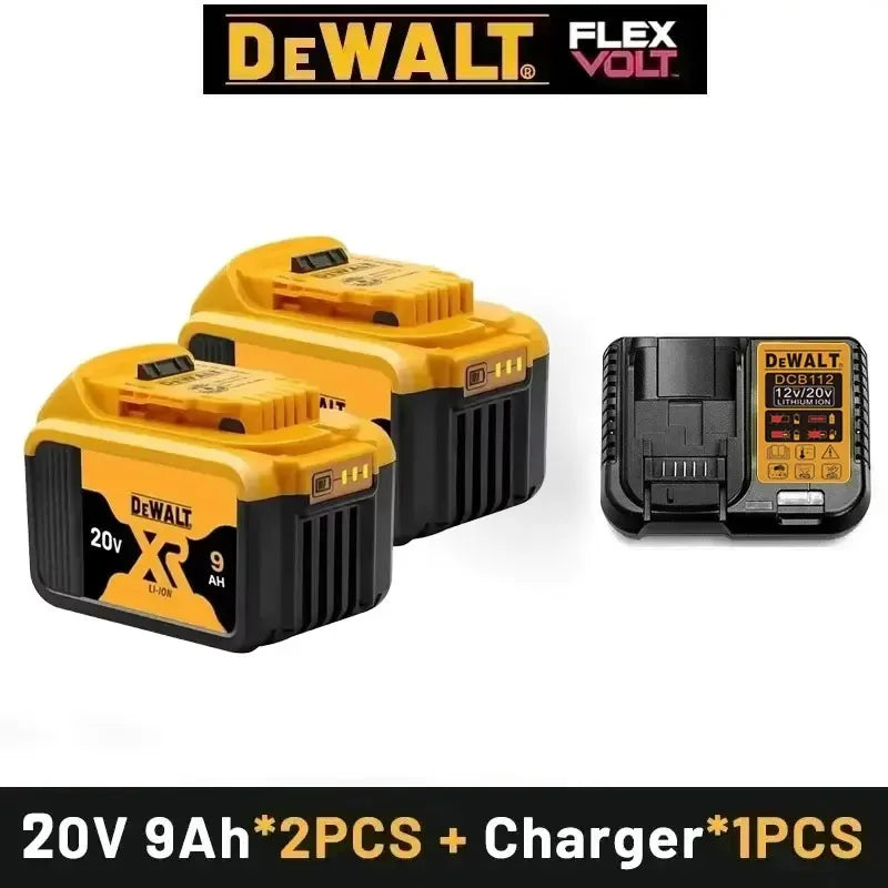 DeWALT 100% Original Battery 20V/60V 9000mAh MAX FlexVolt for DCB200 DCB205 DCB206 DCB209 DCB182 Power Tool Battery Air Transpor