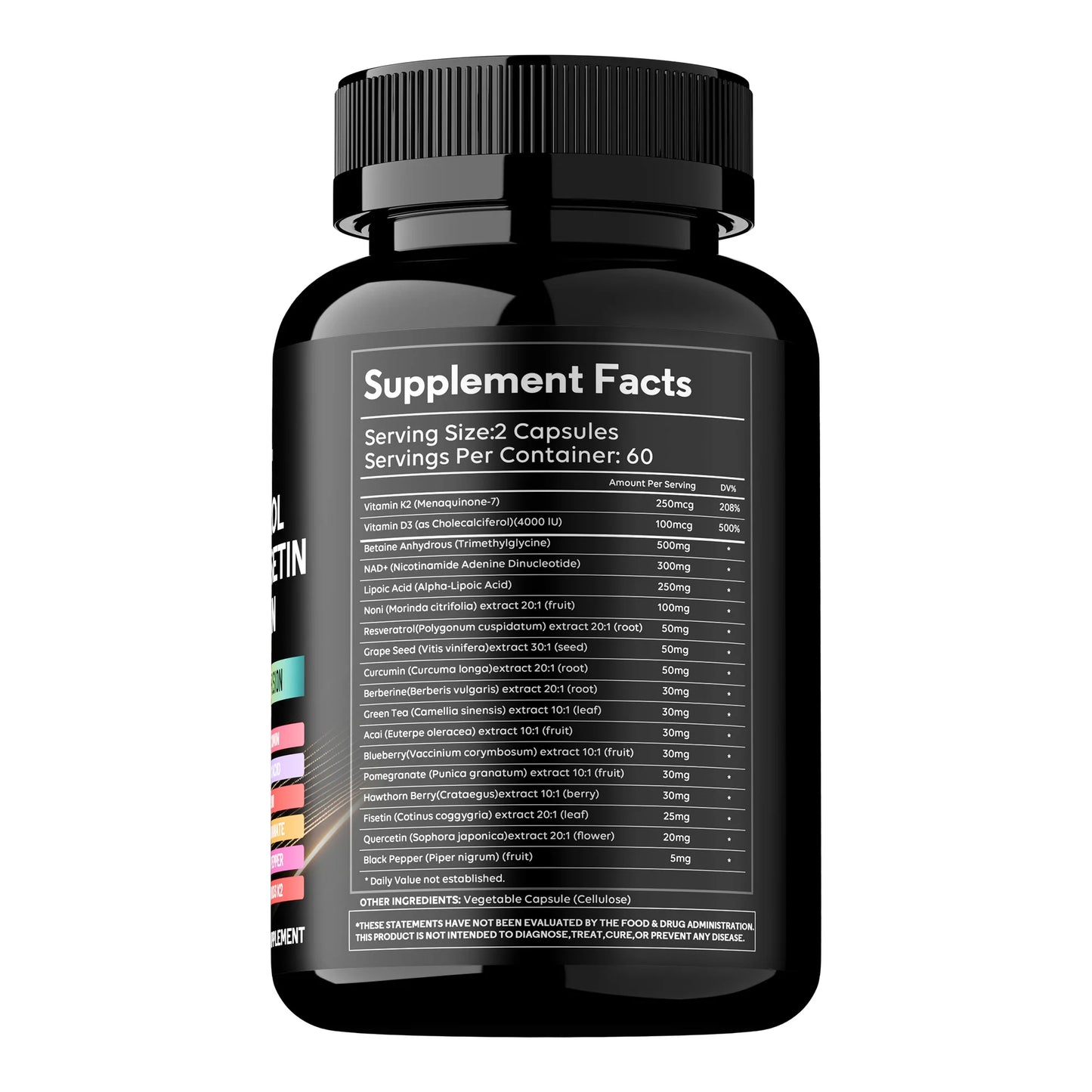 NAD+ Resveratrol Berberine - Supports Cardiovascular Health, Improves Endurance, Promotes Cell Health,Supplement Nutrition
